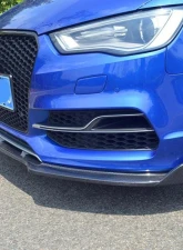 VR Aero Carbon Fiber Front Lip Spoiler Audi A3 | S3 S-Line 2014-2016                                     - VR-A3S3-646 - Image 2