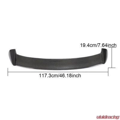 VR Aero Carbon Fiber Rear Trunk Spoiler BMW 1 Series F20 | F21 Hatchback 3-Door 5-Door 2012-2019 - VR-F20-611