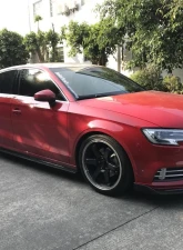 VR Aero Carbon Fiber Front Lip Spoiler V1 Audi S3 | A3 Sline Sedan 2017-2020                                     - VR-A3-657 - Image 7