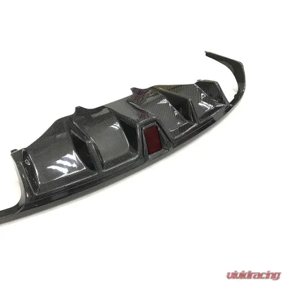 VR Aero Carbon Fiber Rear Diffuser w/ LED Porsche Macan 2014-2020 - VR-MACAN-610