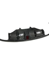 VR Aero Carbon Fiber Rear Diffuser w/ LED Porsche Macan 2014-2020                                     - VR-MACAN-610 - Image 6