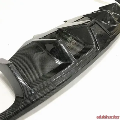 VR Aero Carbon Fiber Rear Diffuser Karatec Style Porsche Macan 2014-2020 - VR-MACAN-611