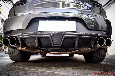 VR Aero Carbon Fiber Rear Diffuser Karatec Style Porsche Macan 2014-2020 - VR-MACAN-611