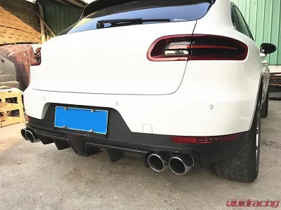 VR Aero Carbon Fiber Rear Diffuser Karatec Style Porsche Macan 2014-2020 - VR-MACAN-611