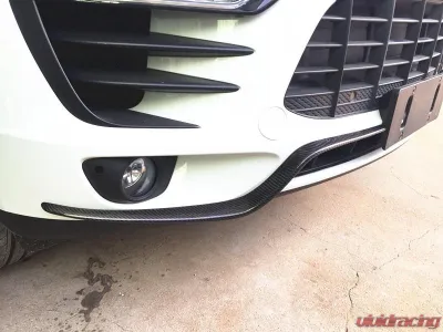 VR Aero Carbon Fiber Front Bumper Canards Porsche Macan 2014-2017 - VR-MACAN-600