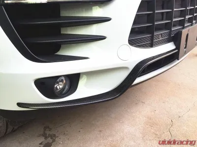 VR Aero Carbon Fiber Front Bumper Canards Porsche Macan 2014-2017 - VR-MACAN-600