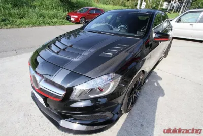 VR Aero Carbon Fiber Hood Mercedes A Class W176 A180 | A200 | A250 | A45 AMG 2013-2018 - VR-W176-626