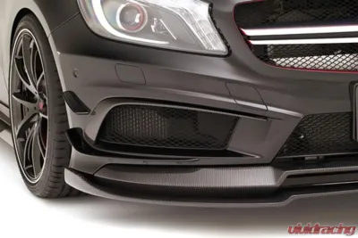 VR Aero Carbon Fiber Front Lip Spoiler Mercedes A Class W176 A200 | A250 Sport | A45 AMG 2013-2015 - VR-W176-600
