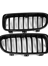 VR Aero Carbon Fiber+ABS Front Grill BMW 3 Series F30 F35                                     - VR-F30F35-GRILL - Image 11