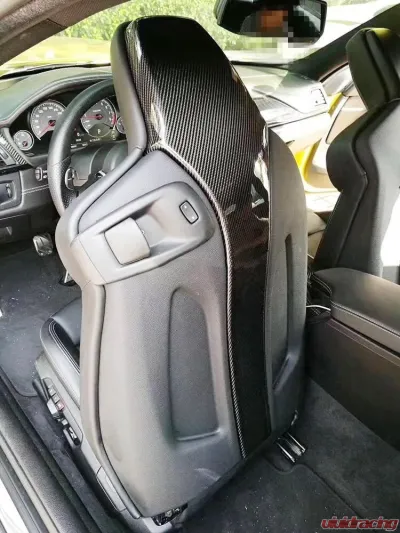 VR Aero Carbon Fiber Seat Back Cover BMW F80 | F82 | F83 | M3 M4 2-Door 4-Door 2014-2019 - VR-M3M4-SEATC