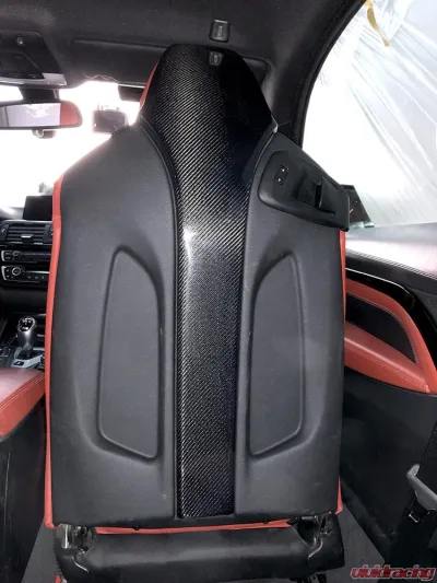 VR Aero Carbon Fiber Seat Back Cover BMW F80 | F82 | F83 | M3 M4 2-Door 4-Door 2014-2019 - VR-M3M4-SEATC