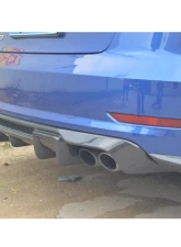 VR Aero Carbon Fiber Rear Diffuser V1 Audi S3 | A3 Sline Sedan 2014-2016                                     - VR-A3S3-613 - Image 6