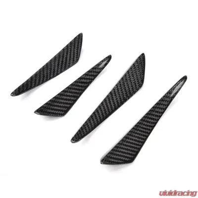 VR Aero Carbon Fiber Front Bumper Fins Trims BMW 2 Series F22 M-Tech - VR-F22MT-615