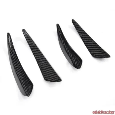 VR Aero Carbon Fiber Front Bumper Fins Trims BMW 2 Series F22 M-Tech - VR-F22MT-615