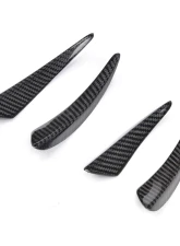 VR Aero Carbon Fiber Front Bumper Fins Trims BMW 2 Series F22 M-Tech                                     - VR-F22MT-615 - Image 6