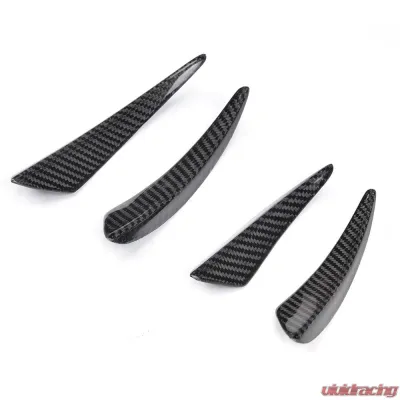 VR Aero Carbon Fiber Front Bumper Fins Trims BMW 2 Series F22 M-Tech - VR-F22MT-615