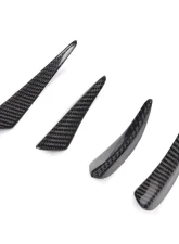 VR Aero Carbon Fiber Front Bumper Fins Trims BMW 2 Series F22 M-Tech                                     - VR-F22MT-615 - Image 9