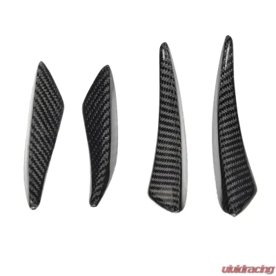 VR Aero Carbon Fiber Front Bumper Fins Trims BMW 2 Series F22 M-Tech - VR-F22MT-615