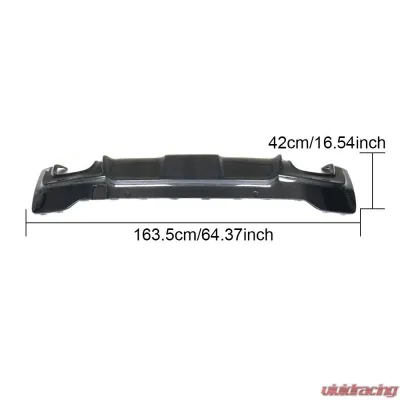 VR Aero Carbon Fiber Rear Diffuser BMW X4 M-Sport 2014-2018 - VR-X4M-610