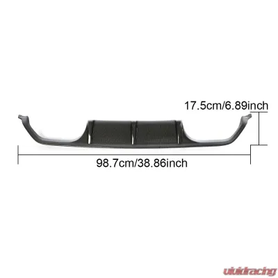 VR Aero Carbon Fiber Rear Diffuser V1 BMW M3 | M4 | F80 | F82 | F83 - VR-M3M4-610A