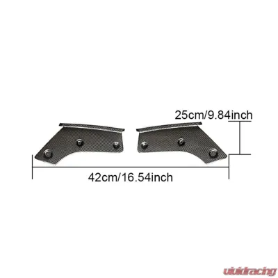 VR Aero Carbon Fiber Rear Bumper Splitters BMW X5 M Sport 2014-2018 - VR-X5MS-615