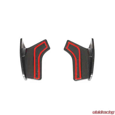VR Aero Carbon Fiber Rear Bumper Splitters BMW X5 M Sport 2014-2018 - VR-X5MS-615