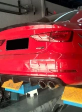 VR Aero Carbon Fiber Rear Diffuser V3 Audi S3 | A3 Sline Sedan 2014-2016                                     - VR-A3S3-689 - Image 11