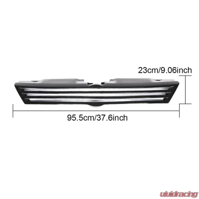 VR Aero FRP Gloss Black Front Grill Volkswagen Jetta 2013-2016 - VR-JETTA-GRILL