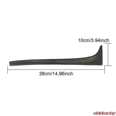 VR Aero Carbon Fiber Side Window Wing Spoiler Trims Volkswagen Golf  7.5 | MK7 | MK7.5 Base Hatchback 3-Door 5-Door 2014-2019 - VR-GOLF75MK7-611