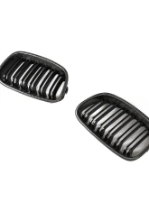 VR Aero Carbon Fiber Gloss Black Grill M Style BMW F20 2012-2014                                     - VR-F20-GRILL - Image 3