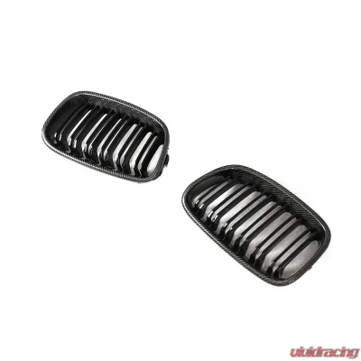 VR Aero Carbon Fiber Gloss Black Grill M Style BMW F20 2012-2014 - VR-F20-GRILL
