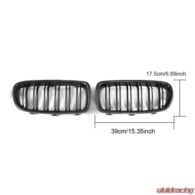 VR Aero Carbon Fiber+ABS Front Grill BMW 3 Series F30 F35 - VR-F30F35-GRILL-1