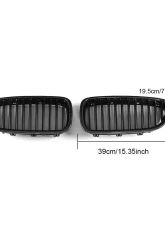 VR Aero Carbon Fiber+ABS Front Grill V1 BMW 5 Series F10 | F18                                     - VR-F10F18-GRILL - Image 13