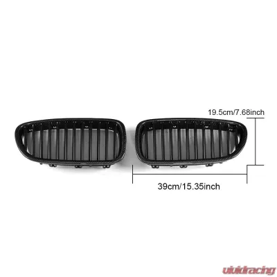 VR Aero Carbon Fiber+ABS Front Grill V1 BMW 5 Series F10 | F18 - VR-F10F18-GRILL