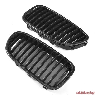 VR Aero Carbon Fiber+ABS Front Grill V1 BMW 5 Series F10 | F18 - VR-F10F18-GRILL
