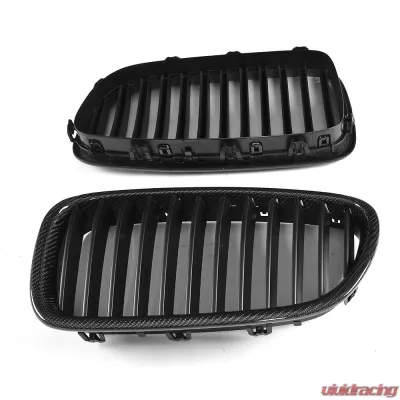 VR Aero Carbon Fiber+ABS Front Grill V1 BMW 5 Series F10 | F18 - VR-F10F18-GRILL