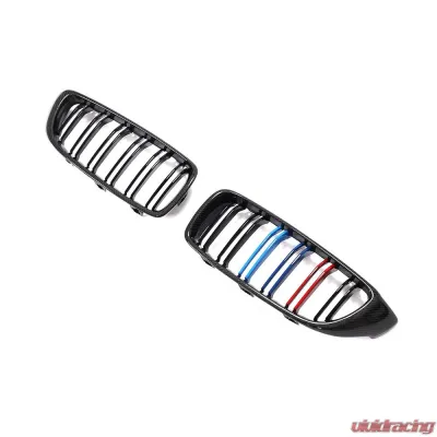 VR Aero Carbon Fiber Front Kidney Grill BMW 4-Series F3X | M3 F80 | M4 F8X 2013-2020 - VR-M4-GRILL
