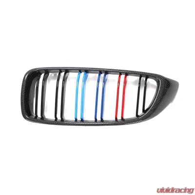 VR Aero Carbon Fiber Front Kidney Grill BMW 4-Series F3X | M3 F80 | M4 F8X 2013-2020 - VR-M4-GRILL