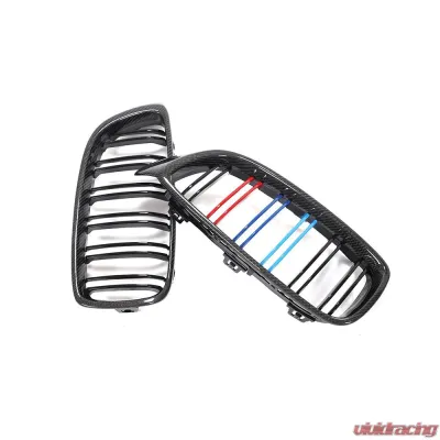 VR Aero Carbon Fiber Front Kidney Grill BMW 4-Series F3X | M3 F80 | M4 F8X 2013-2020 - VR-M4-GRILL