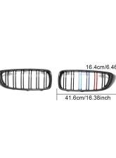 VR Aero Carbon Fiber Front Kidney Grill BMW 4-Series F3X | M3 F80 | M4 F8X 2013-2020                                     - VR-M4-GRILL - Image 6