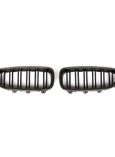 VR Aero Carbon Fiber+ABS Front Grill V3 BMW 5 Series  F10 | F18                                     - VR-F10F18-GRILL-2 - Image 9