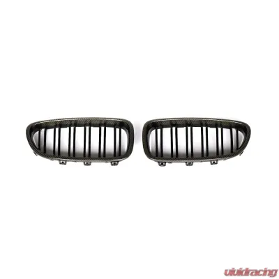 VR Aero Carbon Fiber+ABS Front Grill V3 BMW 5 Series  F10 | F18 - VR-F10F18-GRILL-2
