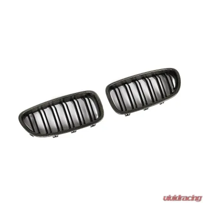 VR Aero Carbon Fiber+ABS Front Grill V3 BMW 5 Series  F10 | F18 - VR-F10F18-GRILL-2