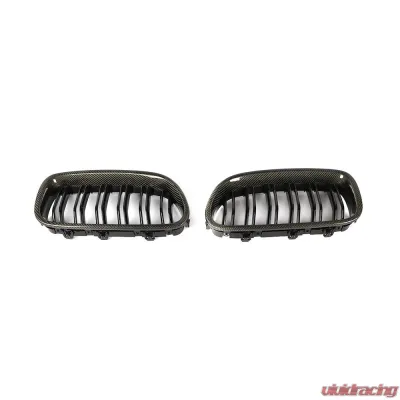 VR Aero Carbon Fiber+ABS Front Grill V3 BMW 5 Series  F10 | F18 - VR-F10F18-GRILL-2
