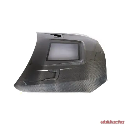 VR Aero Carbon Fiber Hood with Clear Engine Center Mercedes C43 AMG Coupe W205 2015-2019 - VR-C43-626