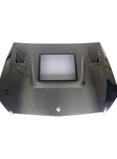 VR Aero Carbon Fiber Hood with Clear Engine Center Mercedes C43 AMG Coupe W205 2015-2019                                     - VR-C43-626 - Image 3
