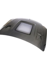 VR Aero Carbon Fiber Hood with Clear Engine Center Mercedes C43 AMG Coupe W205 2015-2019                                     - VR-C43-626 - Image 9