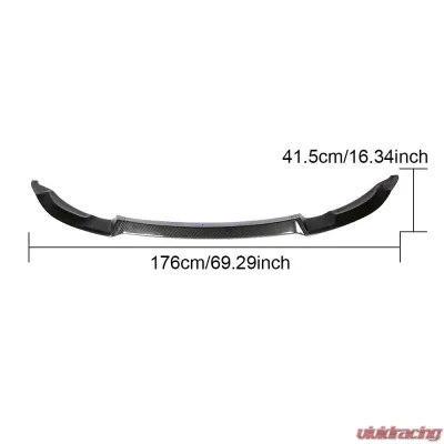 VR Aero Carbon Fiber Front Lip Spoiler V2 BMW M3 F80 | M4 F82 F83 2014-2018 - VR-M3M4-600