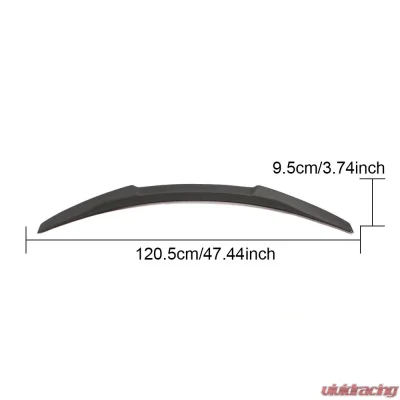 VR Aero Carbon Fiber Rear Trunk Spoiler M4 Style BMW 335i | 328i E90 2005-2011 - VR-M3-614