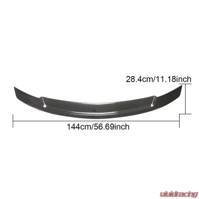 VR Aero Carbon Fiber Rear Trunk Spoiler V1 Mercedes E63 AMG W212 2010-2015 - VR-E63AMG-611